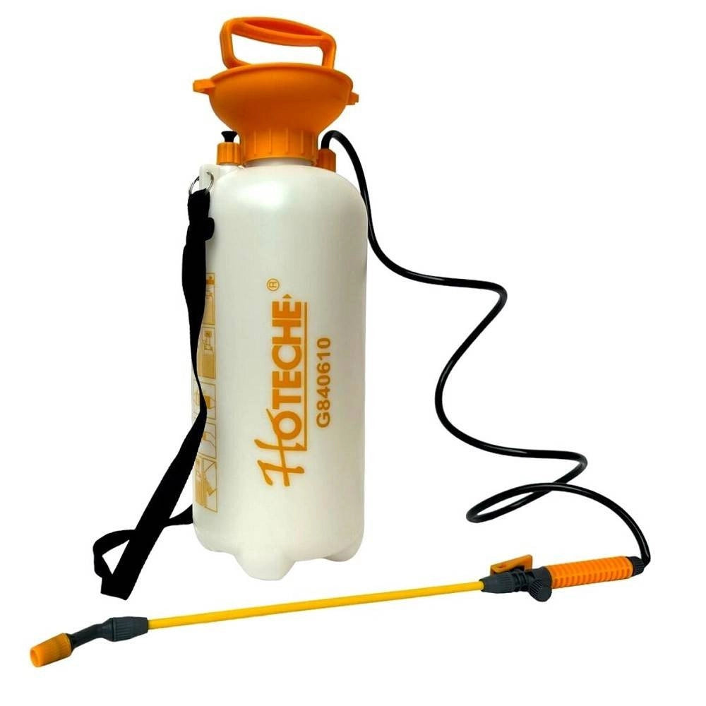 Trade Shop - Pompa Irroratrice A Pressione 8 Litri + Spruzzino Vaporizzatore Manuale 1 Litro -