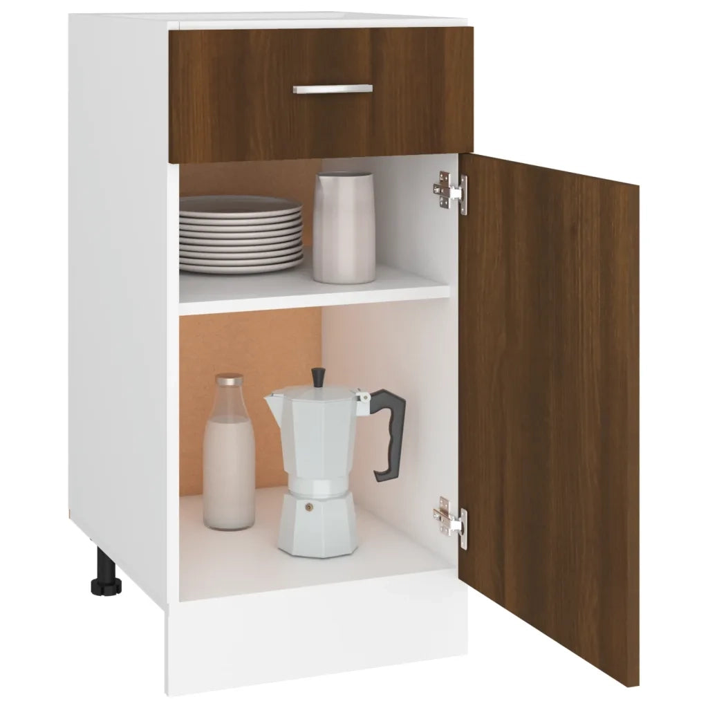 Mobile con Cassetto “Lyon” Rovere Marrone 40x46x81,5 815572