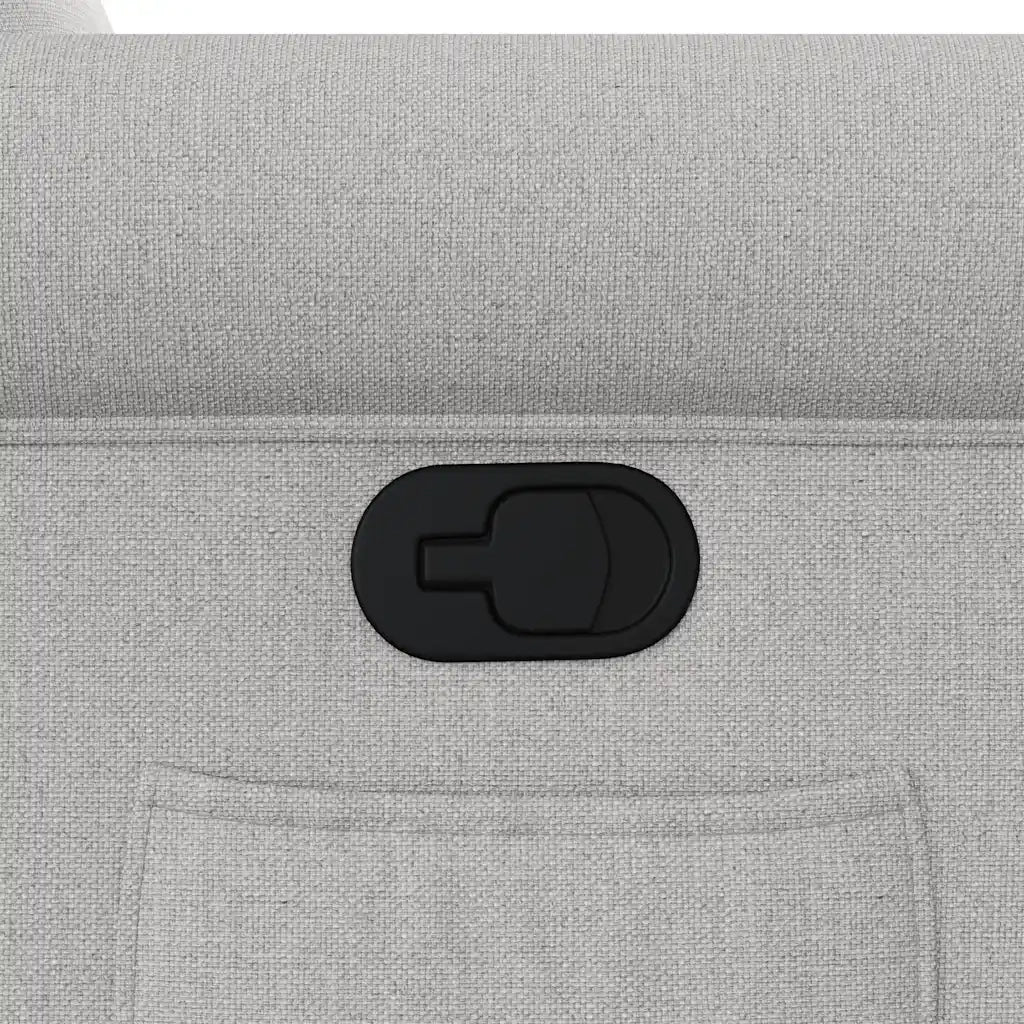 Poltrona Reclinabile in Tessuto Grigio Nuvola 4015665