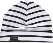 Cappello a strisce "Treguier" unisex bianco - blu marino - taglia M.