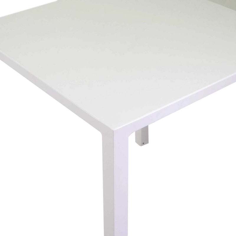 Tavolo alluminio regolabile Alma biancoquadro cm 80x80h75
