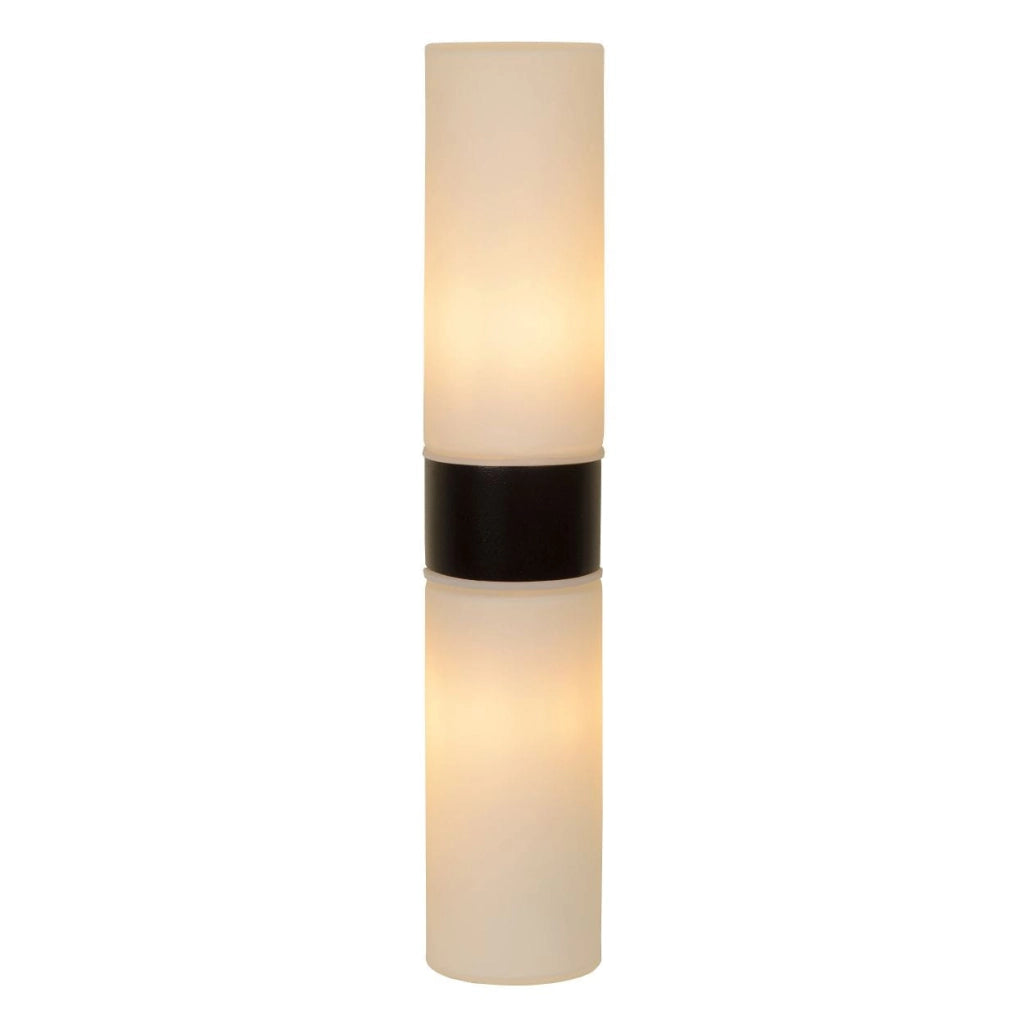 Applique Lucide Jesse 2xG9 33W IP44 bianco/nero vetro