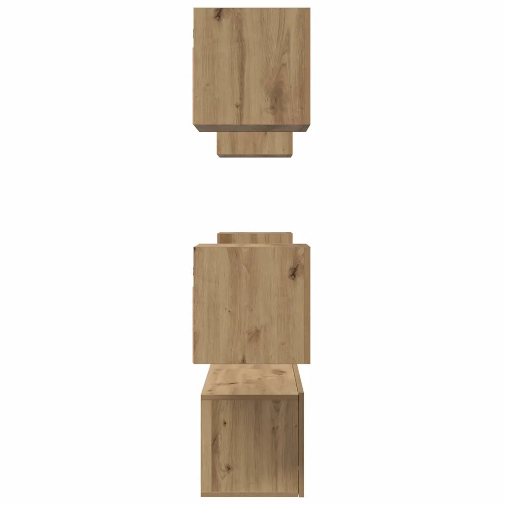 vidaXL Set mobile TV 6 pcs rovere artigianale 60 x 30 x 30 cm