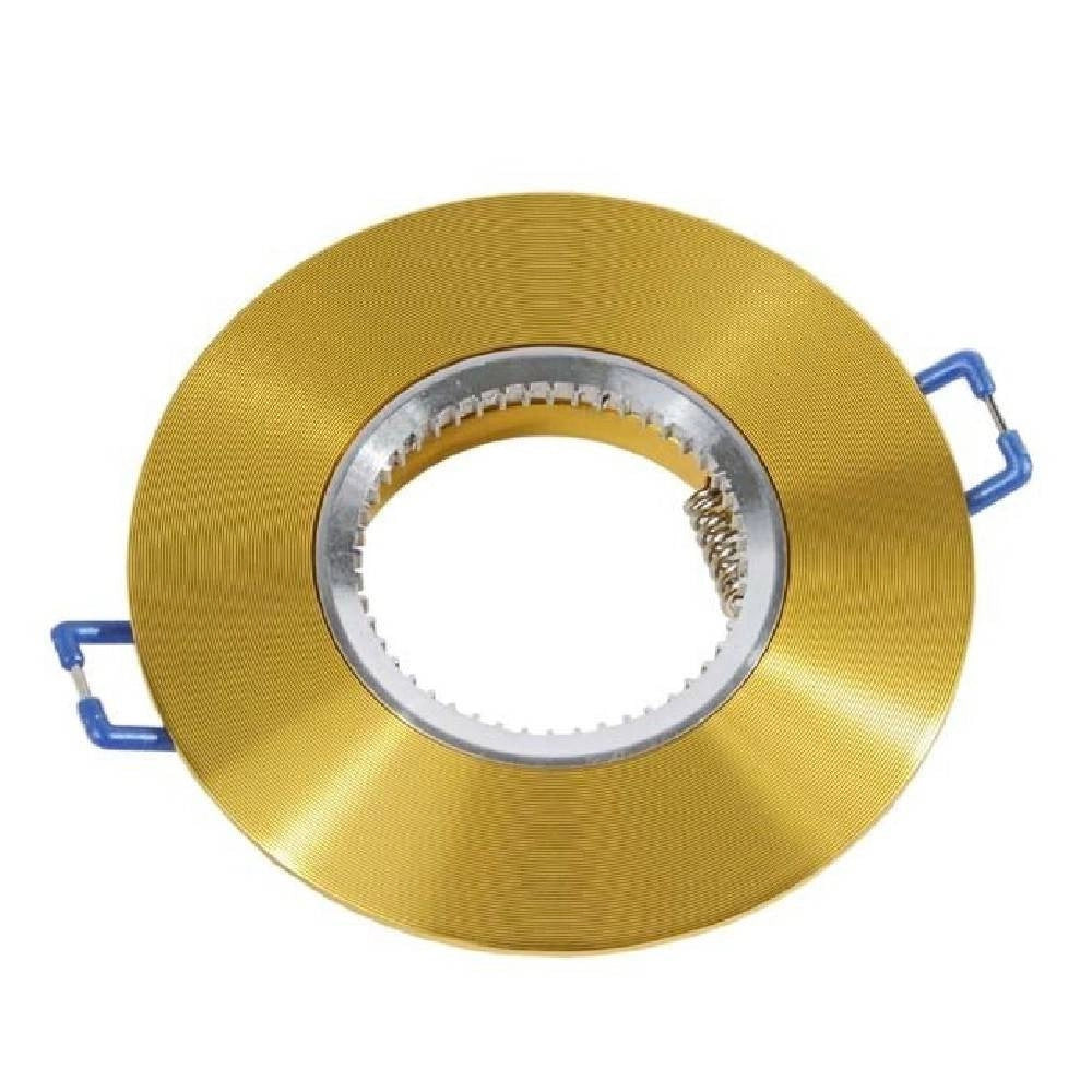Trade Shop - Porta Faretto Da Incasso Tondo Supporto Per Faretti Luci Portafaretto Rotondo P7 - Oro