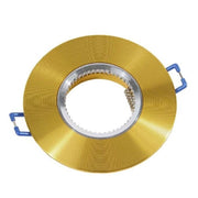 Trade Shop - Porta Faretto Da Incasso Tondo Supporto Per Faretti Luci Portafaretto Rotondo P7 - Oro