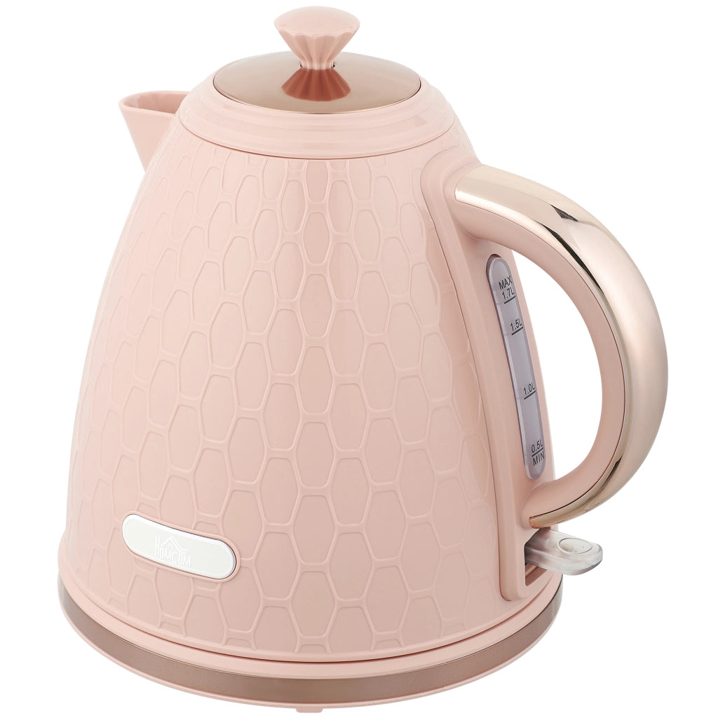 Bollitore Elettrico 1.7L ¨C zephmum ¨C 2200W, Rosa Chiaro