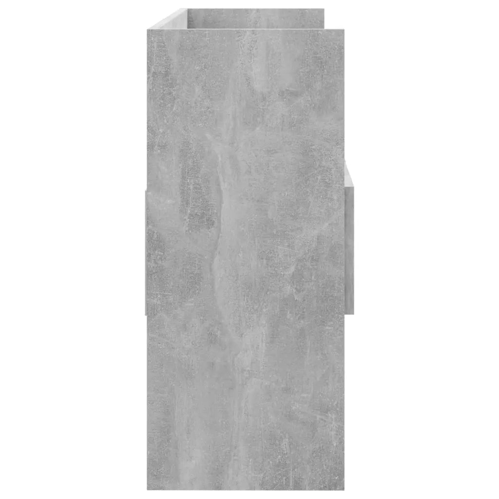 Credenza Grigio Cemento 105x30x70 cm in Legno Multistrato
