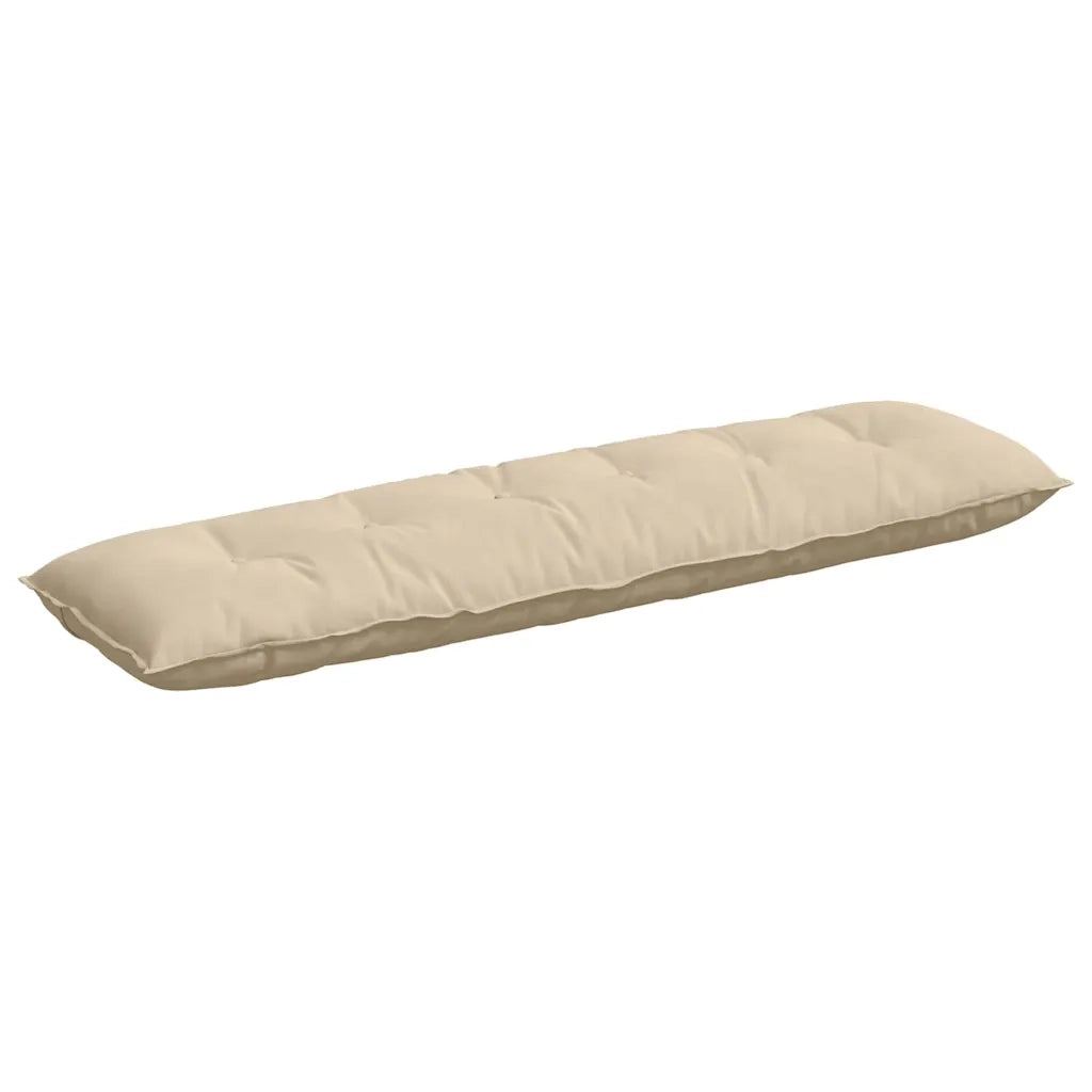 Cuscino per Schiena Crema 180 x 50 cm Tessuto in Microfibra