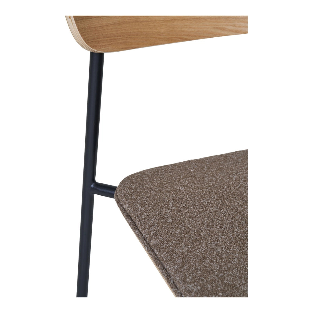 Set di 2 Sedie Estepona, Marrone, Legno, 51x47x77 cm