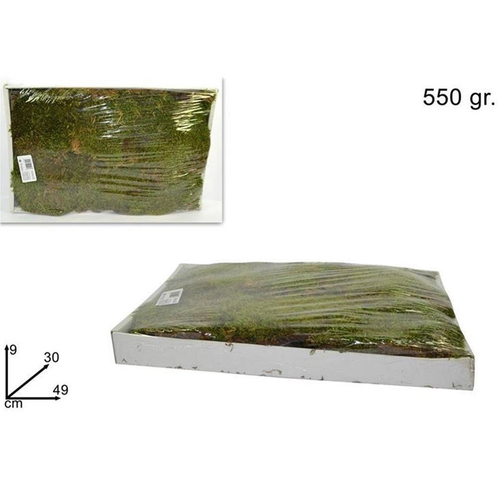 Trade Shop - Muschio Per Presepe Scatola Da 550 Gr Per Rivestimento E Decorazioni Natalizie -