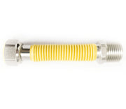 Tubo flessibile gas  estensibile INOX 10 pz 1/2''  100 / 160 mm giallo norma UNI 11353