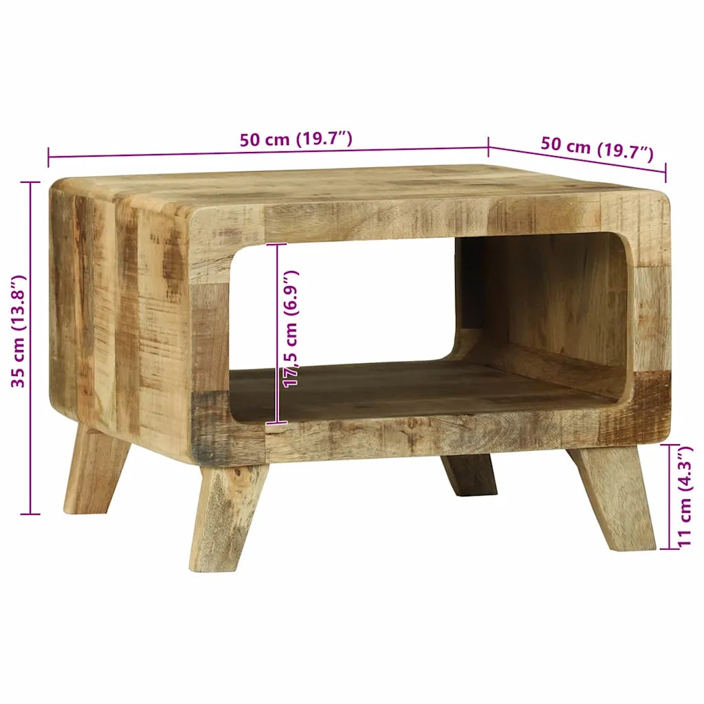 Tavolino da salotto 50 x 50 x 35 cm Legno di mango massello 4104534