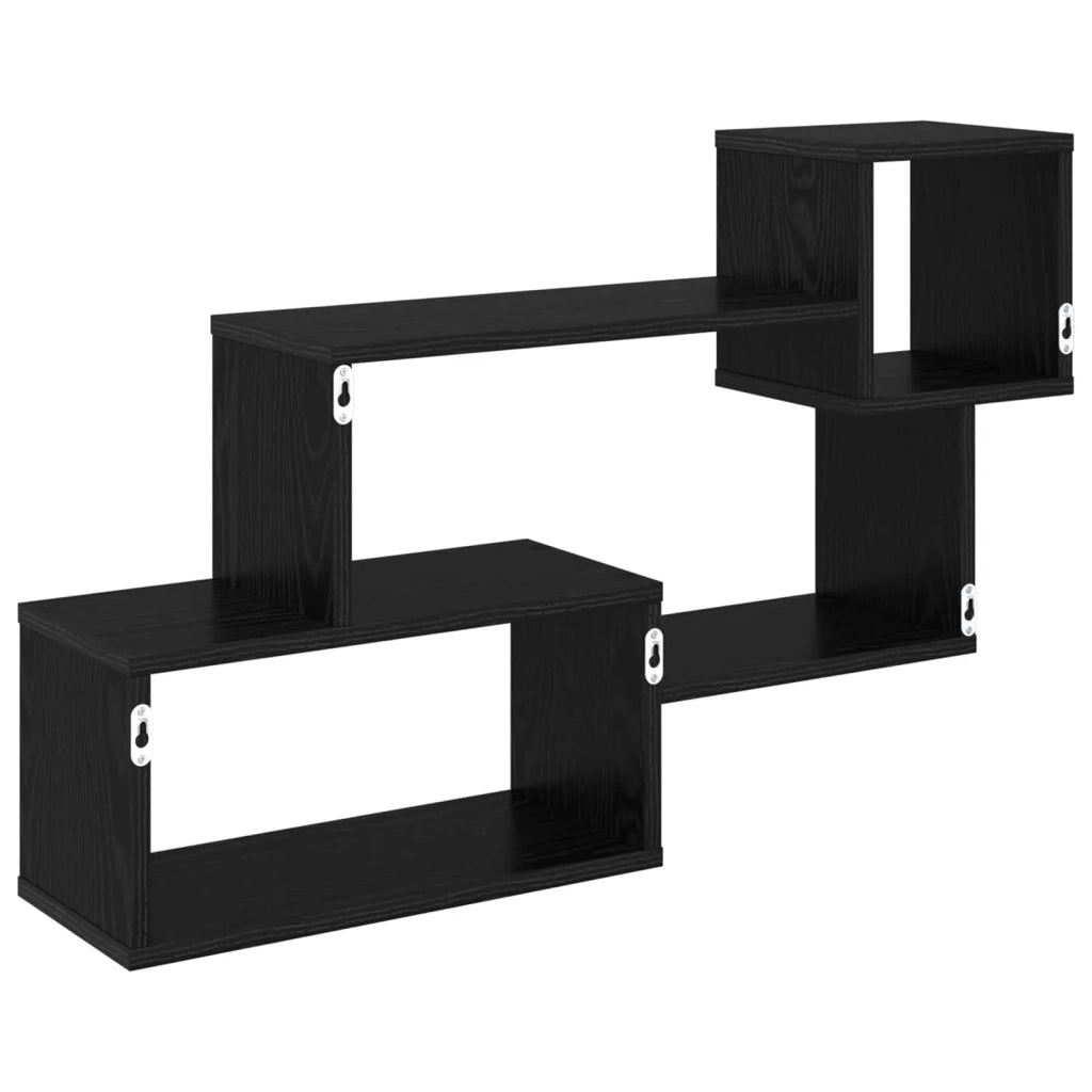 Mensola sospesa A parete Nero 87 x 20 x 55 cm 8012093