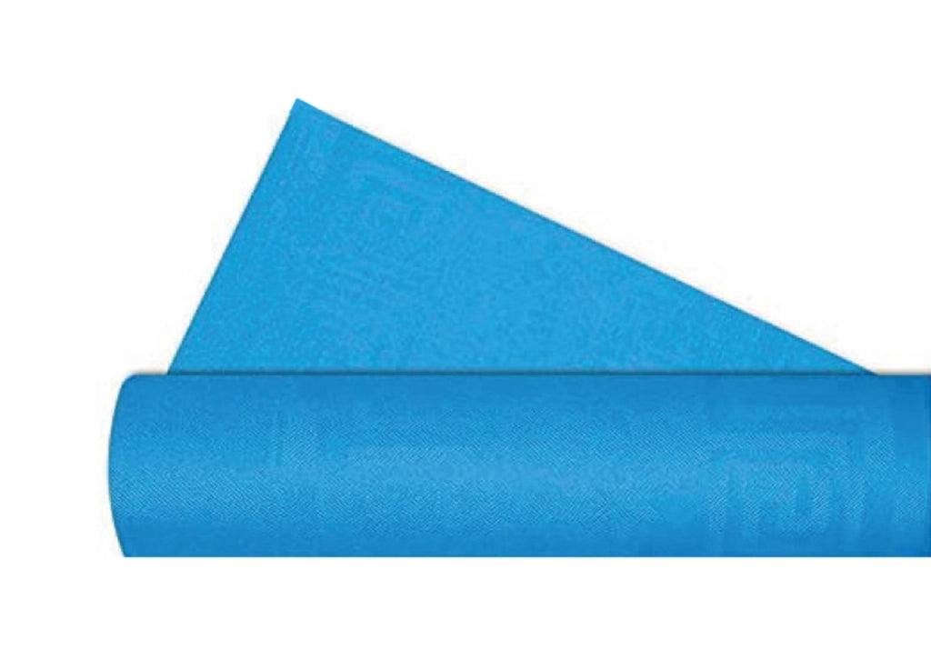 Rotolo Tovaglia Tinta Unita Per Feste Antistrappo 100% Carta Made Italy 5mtx1,20mt - 5 Metri - Azzurro