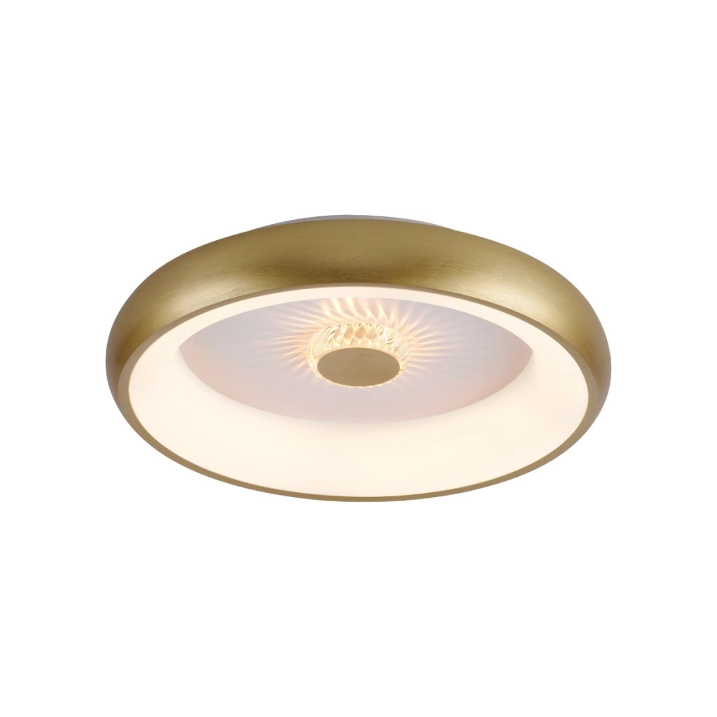 Plafoniera LED 29W 46,5cm ottone opaco con telecomando