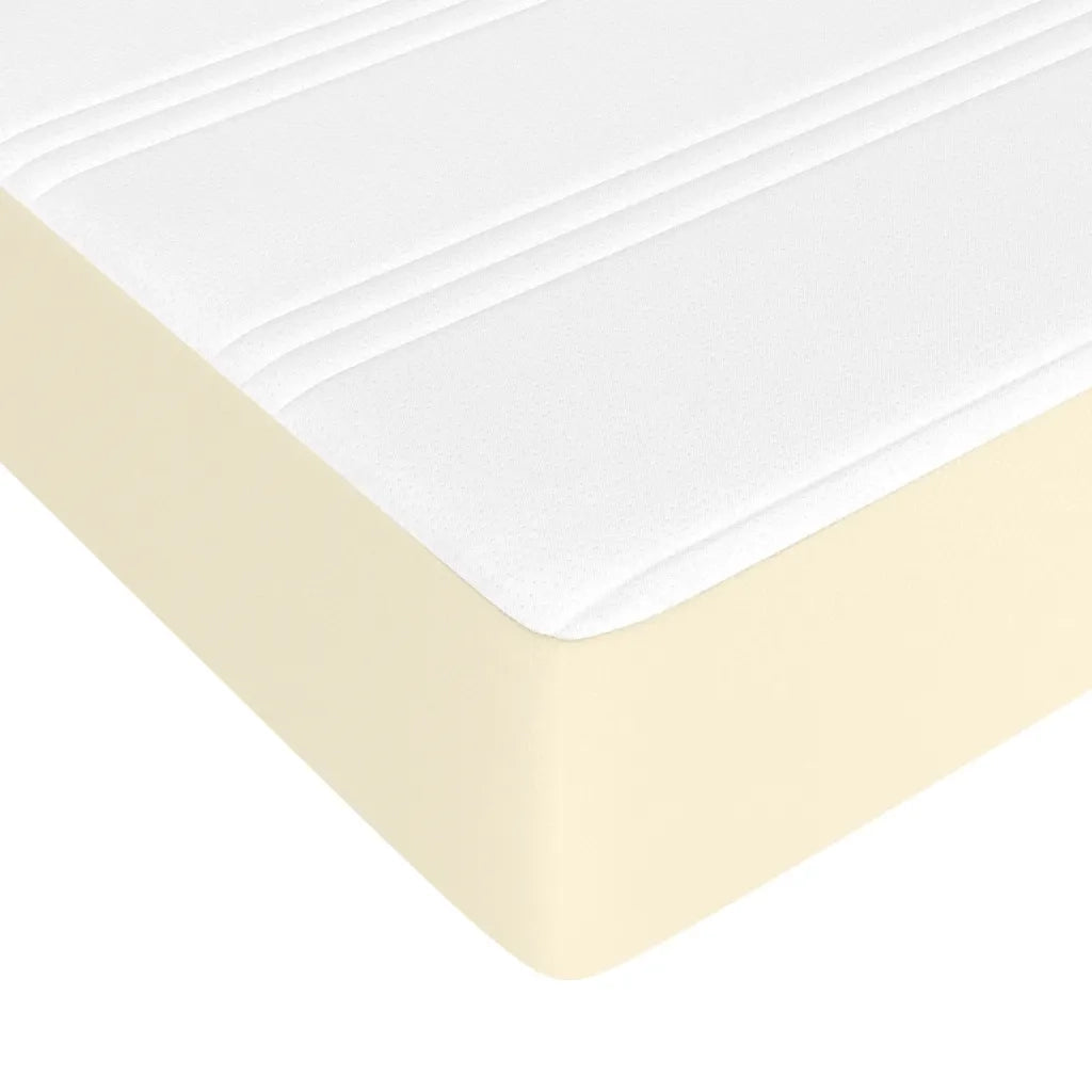 Giroletto a Molle con Materasso Crema 80x200 cm in Similpelle cod mxl 57446