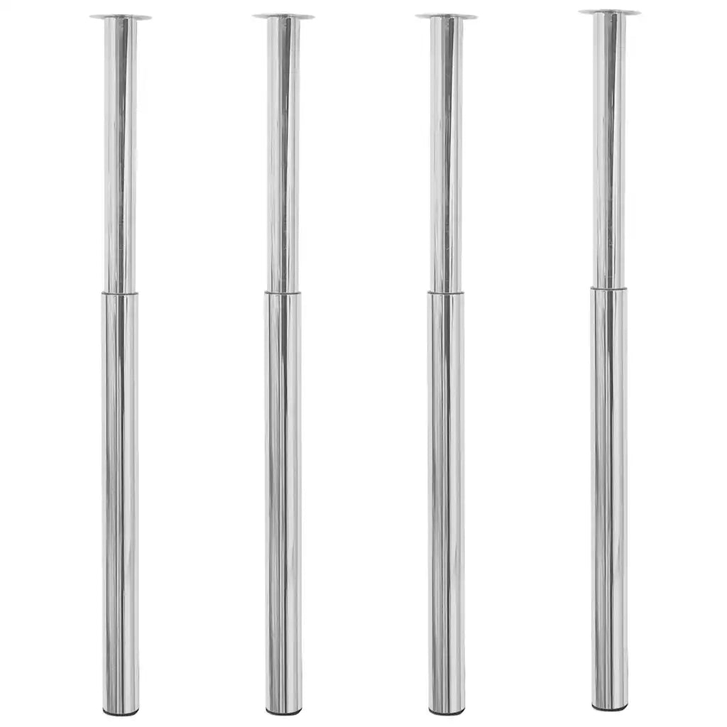 Gambe Telescopiche per Tavolo 4 pz Cromate 710-1100 mm cod mxl 72276