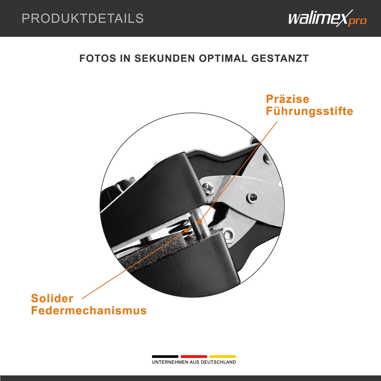 Taglierina per fototessere 45 x 60 mm, Fustellatrice manuale per taglio foto in formato fototessera, con manico ergonomico