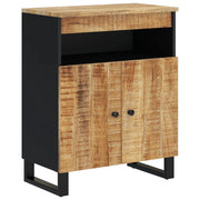 Buffet credenza cassettiera mobiletto mobile contenitore organizer per cucina soggiorno salotto con 2 ante 60 x 33 x 75 cm legno massello di mango marrone 02_0029728