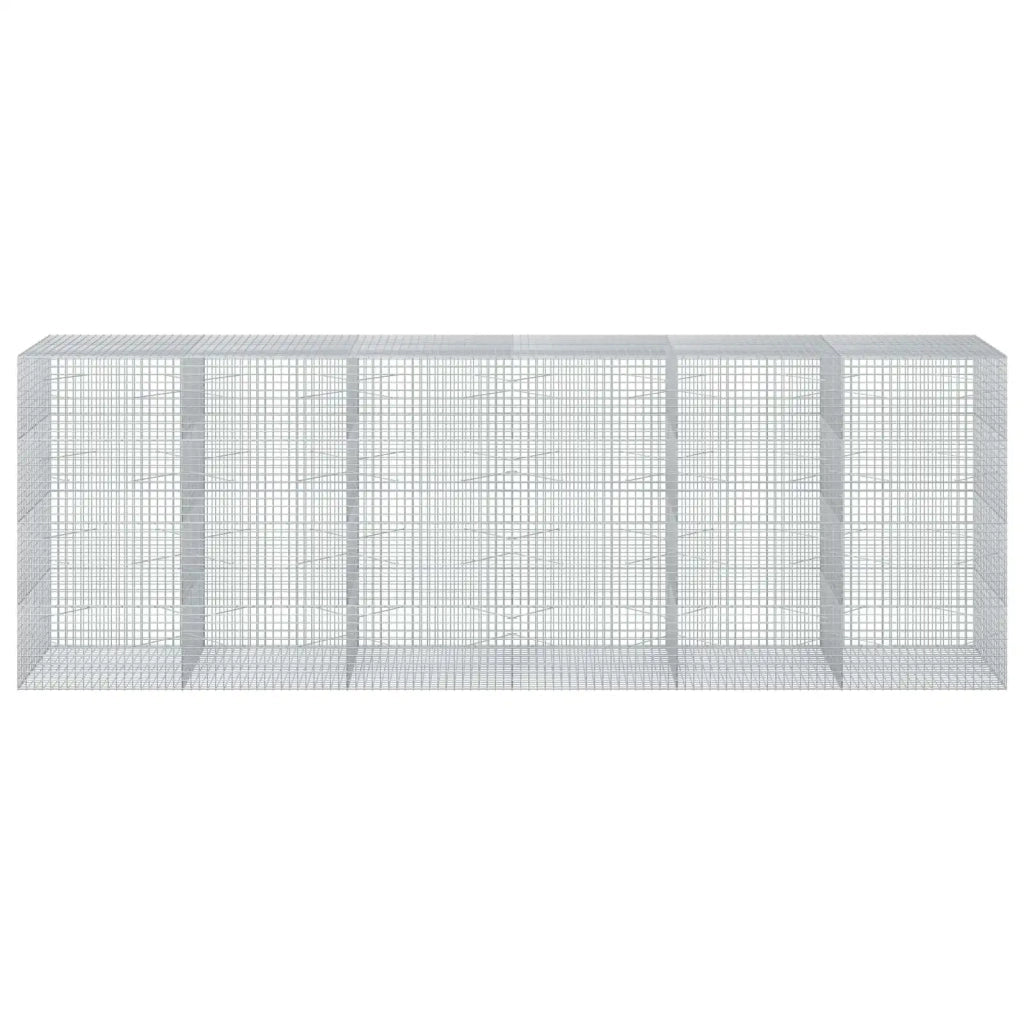 Gabione con Filo da 5 mm e Rete da 5x5 cm 600x100x200 cm 3464406
