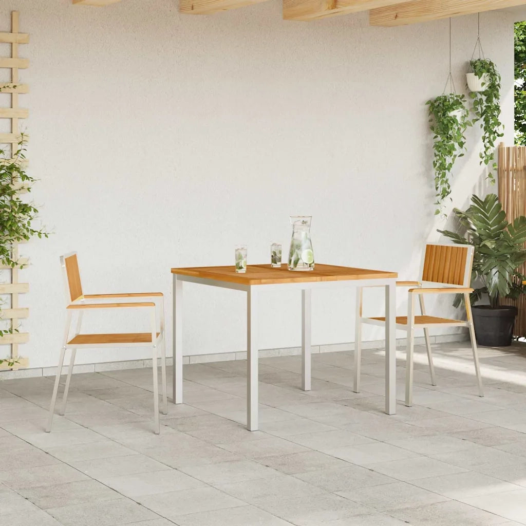 Sedia da Giardino 2 pcs Marrone Legno di teak solido 42006203