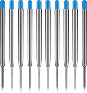 Vite per penna sostituibile - 10 pezzi - 1 mm punta media - Vite per penna per uso quotidiano a scuola e ufficio
