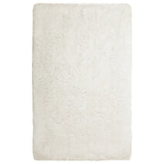 Tappeto Shaggy Tappeto a pelo lungo Solido Poliestere Bianco Rettangolare 140 x 200 cm