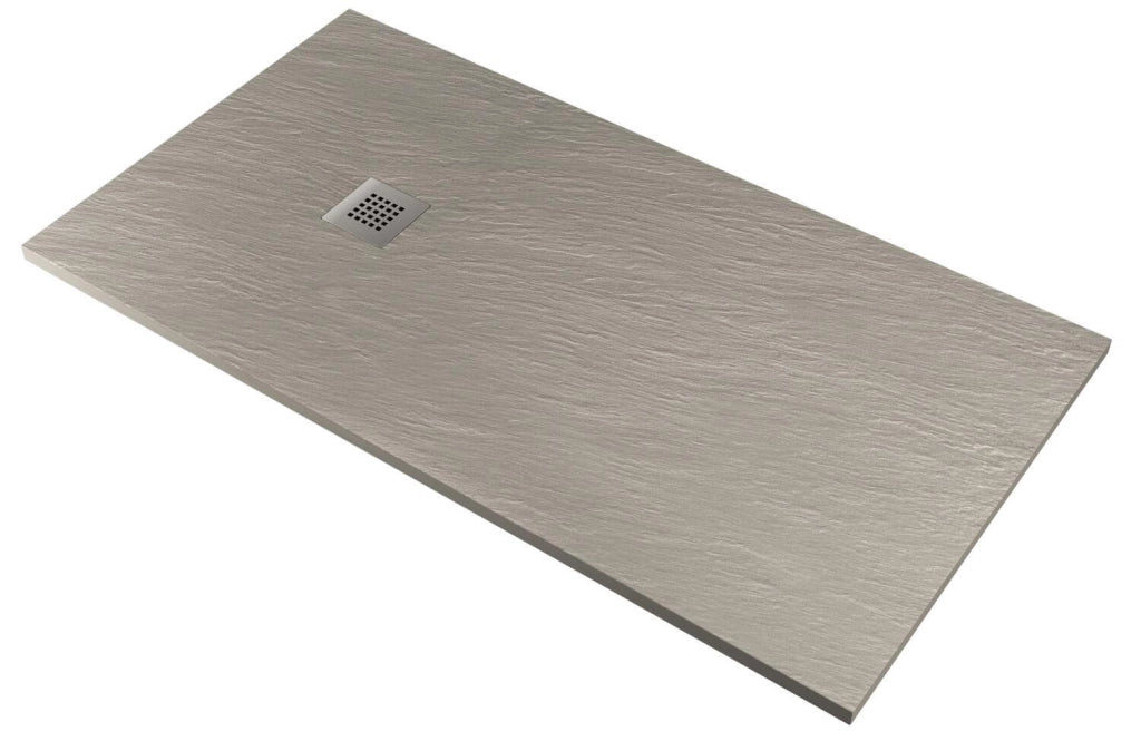 Piatto Doccia in Pietra 90x100 cm Pedrinelli Ardesia Stone Side Cemento