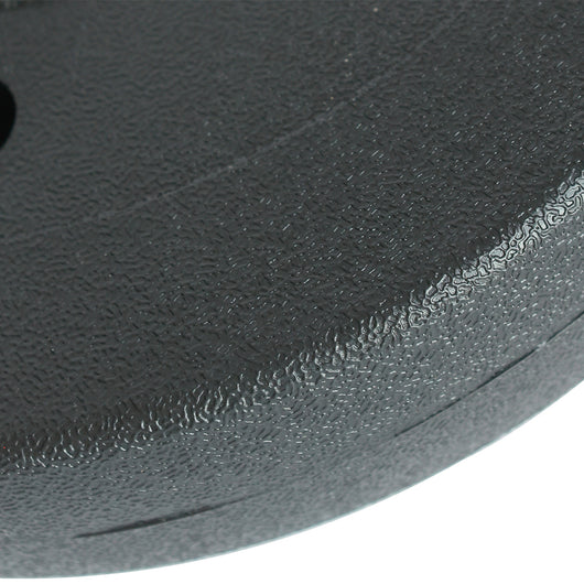 Set 2 Dischi Pesi Bilanciere Manubrio 20kg Plastificati Cemento 10kg x 2 Nero