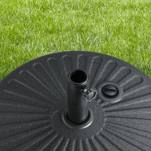 Base Ombrellone da Giardino in HDPE Riempimento fino a 28 kg per pali 38/48 mm