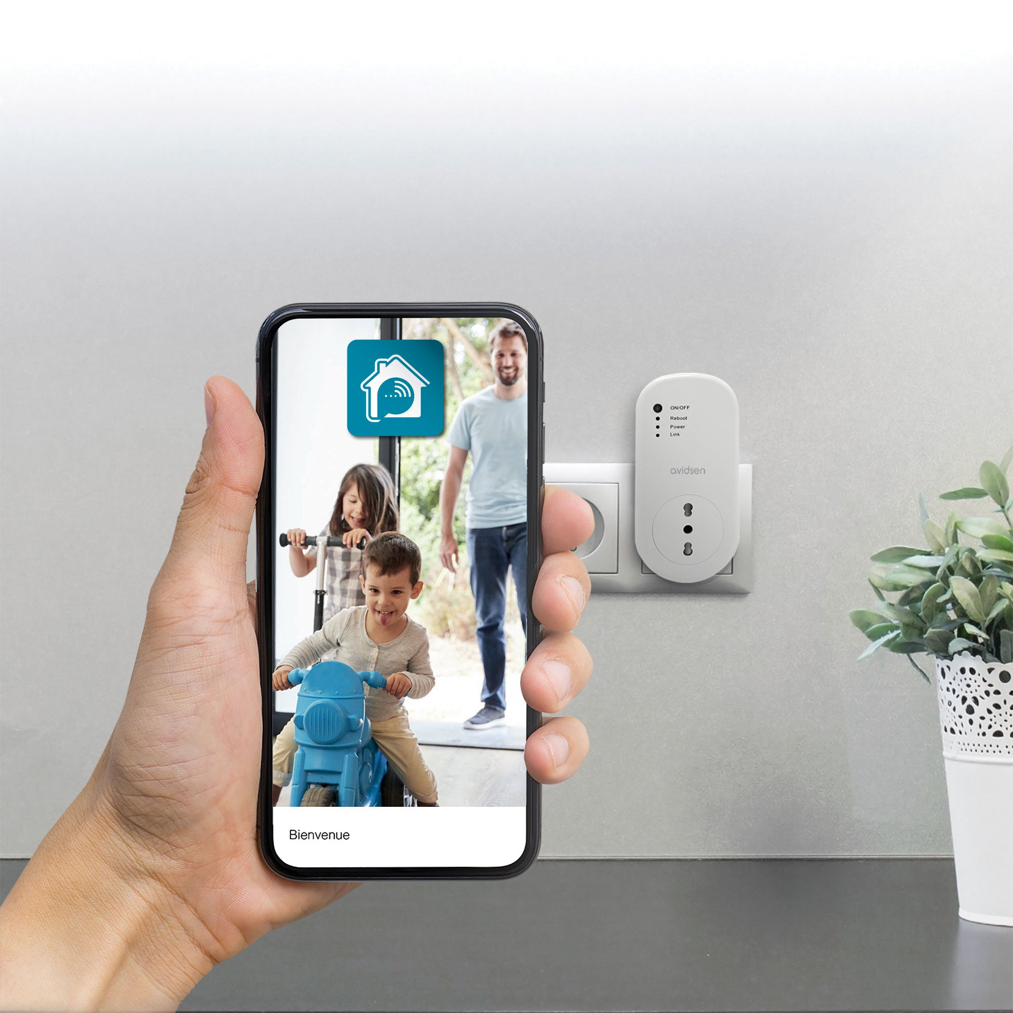 Avidsen Prese Smart WiFi HomePlug 2 Pack | WiFi 2.4GHz, Controllo Remoto, Timer Programmabile | Compatibili Alexa/Google | Presa Intelligente Plug & Play