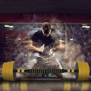 Set Manubri Bilanciere 25kg Pesi Fitness Allenamento Casa 2 Modalità Antiscivolo