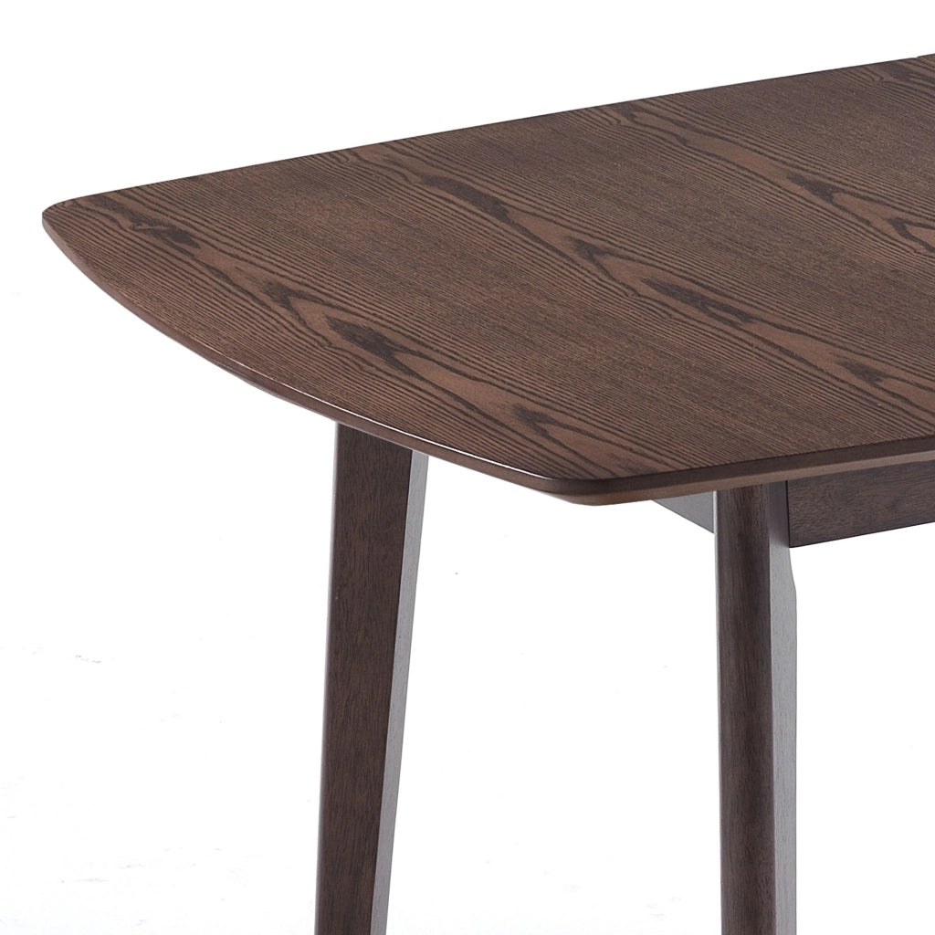 Tavolo allungabile effetto legno noce scuro cm. H.75xP.75xL.120/150
