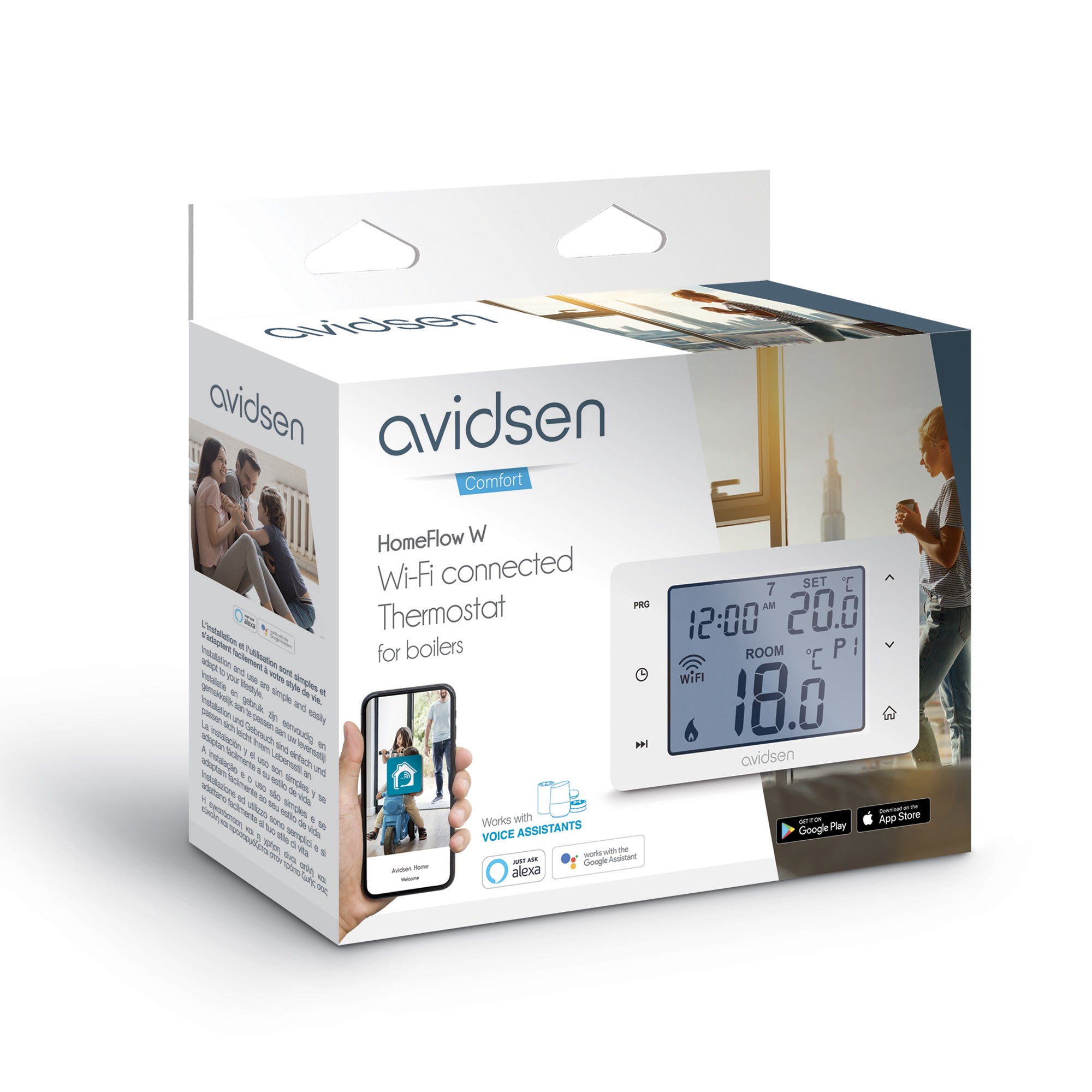 Termostato Wi-Fi Smart HomeFlow W – 127062 Avidsen