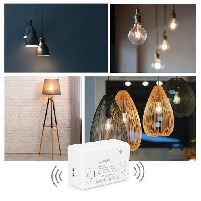 Modulo switch smart wifi on/off da incasso HomeControl 127063 Avidsen