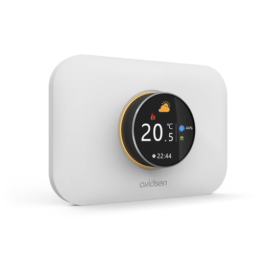 Avidsen Termostato da incasso Smart Wi-fi HomeFlow Knob, controllo da App, compatibile Assistenti Vocali