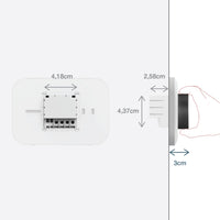 Avidsen Termostato da incasso Smart Wi-fi HomeFlow Knob, controllo da App, compatibile Assistenti Vocali