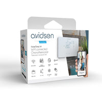 Termostato Wi-Fi Smart HomeTemp Programmabile bianco - Controlli Touch - Avidsen 127073
