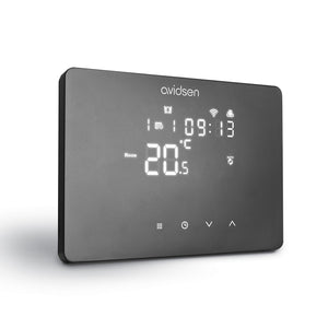 Cronotermostato Wi-Fi filare HomeTemp colore nero - Compatibile Google e Alexa - 127073