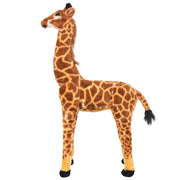 Giraffa in Peluche in Piedi Marrone e Gialla XXL CFW8905547