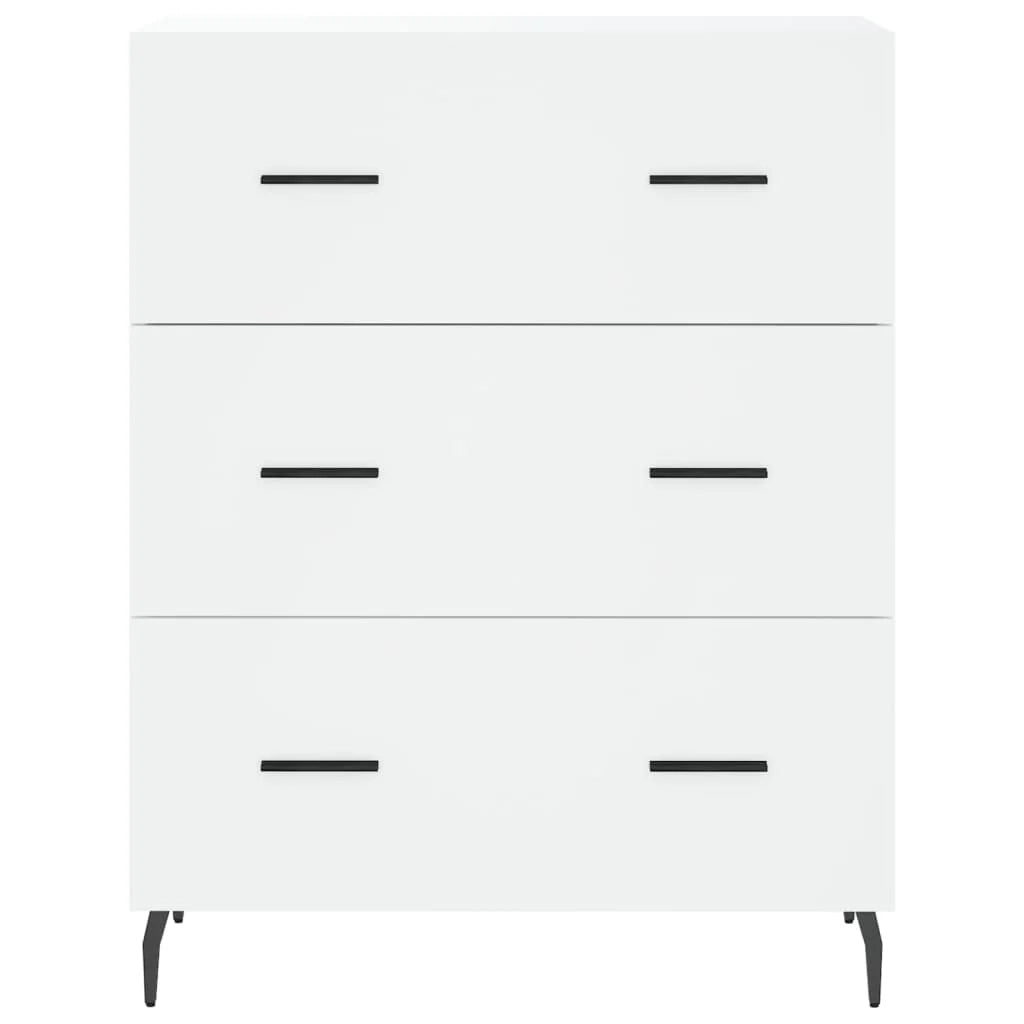 Buffet credenza cassettiera armadio mobile contenitore organizer cucina soggiorno salotto alto 69,5 x 34 x 180 cm legno ingegnerizzato bianco 02_0032571