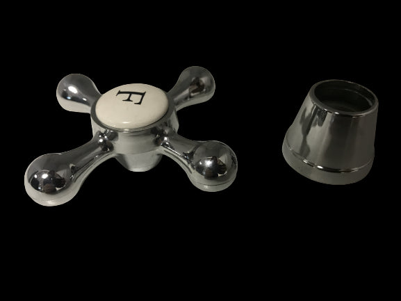 Maniglia ricambio in abs cromata completa