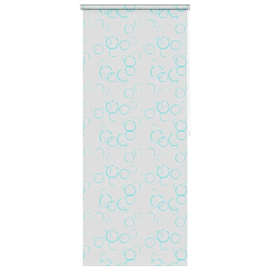 Tenda a Rullo per Doccia 120x240 cm con Motivo a Bolle 142867