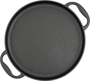 Piatto da griglia in acciaio inossidabile 35 cm - Rond e preverniciato per griglie a gas e a legna, forno e altro