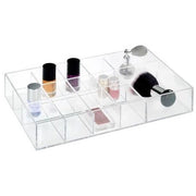 Trade Shop - Contenitore Organizer Portatrucco In Plastica 14 Scomparti Porta Trucchi Make Up -