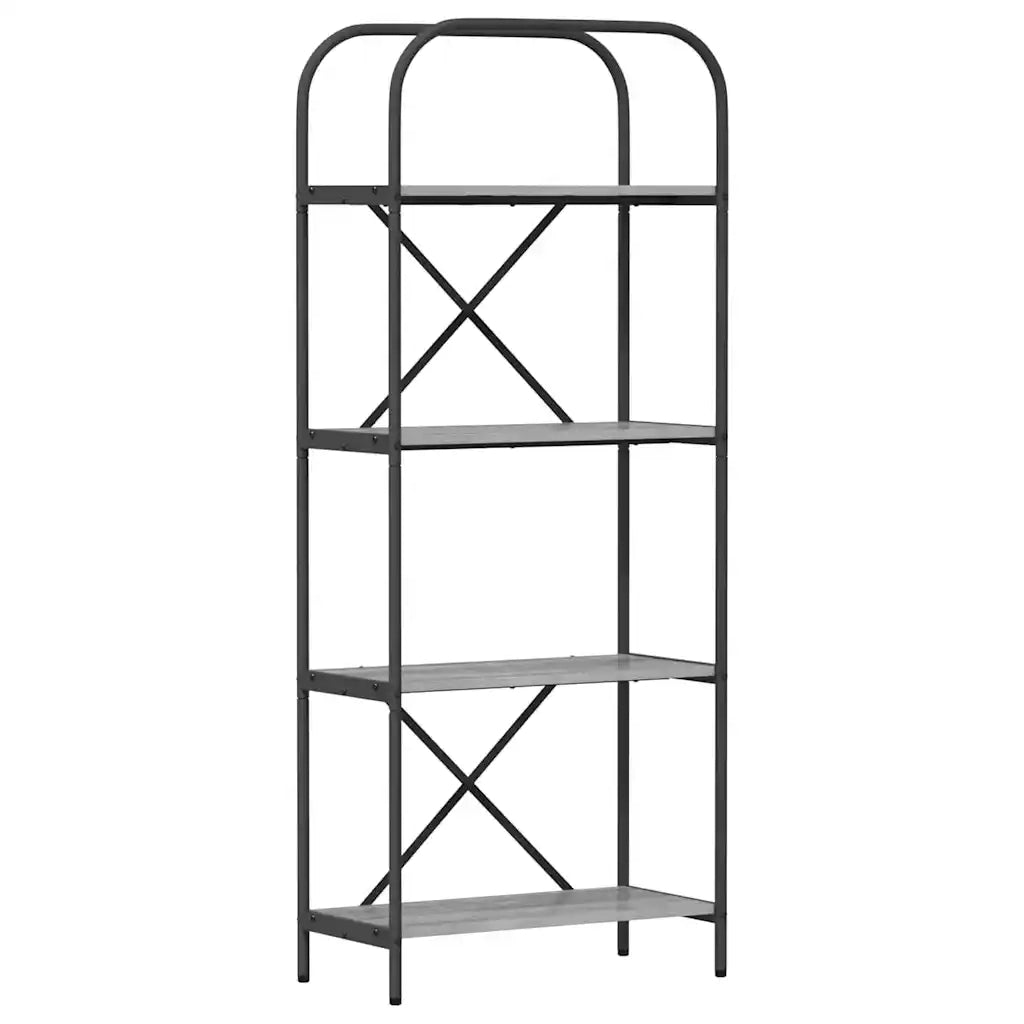 Libreria Grigio Sonoma 60 x 30 x 146 cm Legno multistrato 879860