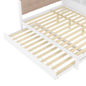 Divano letto 140x200cm?- Xylo - LED USB pino bianco