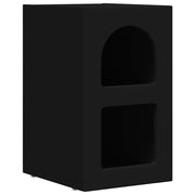 Comodino | Armadio da Notte | Mobiletto da notte Nero 29,5 x 33,5 x 50 cm Legno multistrato