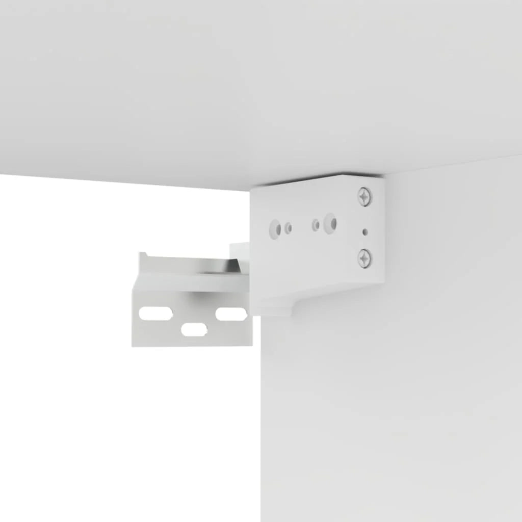 Set di mobili da 6 pezzi tra cui armadio credenza mobile TV televisore per soggiorno camera da letto salotto legno ingegnerizzato bianco 02_0025005