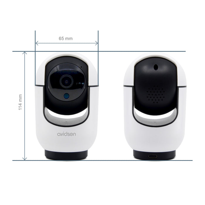 Telecamera Wi-Fi da interno 2K motorizzata 360° HomeCam Indoor 2K con sirena allarme